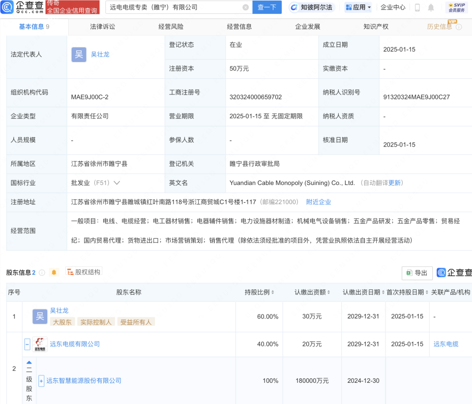 远东股份多元化布局再添新翼，电工器材及辅件销售业务拓展